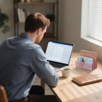Pink Desk Mail Organizer with 3 Compartments