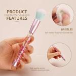 Pink Glitter Unicorn Makeup Brush Set for Kids