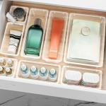12-Piece Clear Drawer Organizer Set for All用途