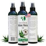 Organic Aloe Vera Gel - 8 Oz for Skin & Hair