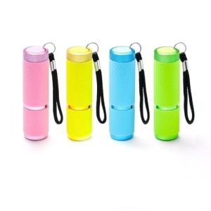 DAFURIET 4 Pack Glow in Dark LED Flashlights