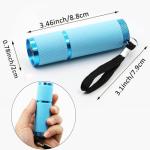 DAFURIET 4 Pack Glow in Dark LED Flashlights