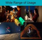 DAFURIET 4 Pack Glow in Dark LED Flashlights