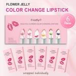 6-Pack Crystal Flower Color Change Lipstick