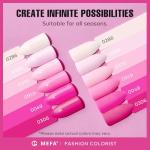 Pink Gel Nail Polish Set - 6 Bright Shades