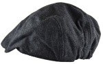 Men's Classic Herringbone Tweed Newsboy Hat