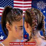 Red, White & Blue Body Glitter for 4th of July