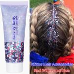 Red, White & Blue Body Glitter for 4th of July
