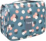 Blue Flower Travel Toiletry & Makeup Bag