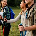 4-Pack Hiking Stick Holders with Elastic Lanyards