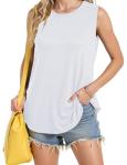 Women’s Casual Sleeveless Tank Top in White