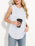 Women’s Casual Sleeveless Tank Top in White