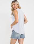 Women’s Casual Sleeveless Tank Top in White