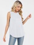 Women’s Casual Sleeveless Tank Top in White