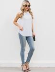 Women’s Casual Sleeveless Tank Top in White