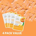 4-Pack Vitamin C Collagen Hydrating Face Masks