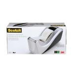 Silver Two-Tone Tape Dispenser by Scotch