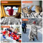 6 Pack Mylar Emergency Survival Blankets for Outdoors