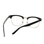 Vintage Half Frame Semi-Rimless Clear Lens Glasses