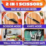 Smart Kitchen Scissors with Built-In Cutting Board