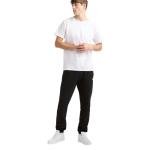 Men's Black Jersey Sweatpants with Closed Bottom