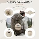 Beige Waterproof Bucket Hat for Women - UPF 50+