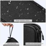 Travel Cable Organizer Pouch for Electronics - Black
