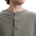 Hanes Men's Short Sleeve Button Henley Shirt