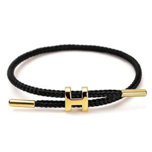 Adjustable Steel H-Shape Bracelet for Everyone