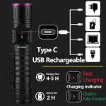 UV Flashlight with Rechargeable Battery - Under $10
