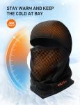 Warm Windproof Fleece Balaclava Ski Mask - Black