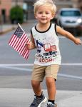 Patriotic 4th of July Tank for Toddler Boys