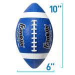 Kids Junior Size Rubber Football - Blue/White
