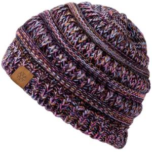 Cozy Purple Slouchy Beanie Hat for Women