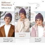 Cozy Purple Slouchy Beanie Hat for Women