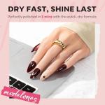 6-Color Quick-Dry Glitter Nail Polish Set