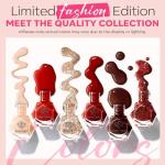 6-Color Quick-Dry Glitter Nail Polish Set