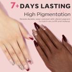 6-Color Quick-Dry Glitter Nail Polish Set