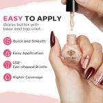 6-Color Quick-Dry Glitter Nail Polish Set