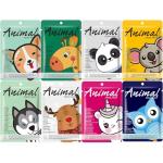 Cute Animal Facial Mask Sheets - 8 Pcs Pack
