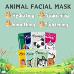 Cute Animal Facial Mask Sheets - 8 Pcs Pack