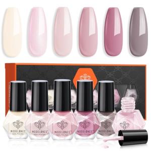 Nail Polish Set: 6 Colors for DIY Manicures