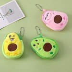 Cute Avocado Coin Pouch with Keychain