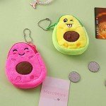 Cute Avocado Plush Coin Purse for Kids