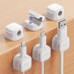 6 Pack Magnetic Cable Clips for Organizing Cords
