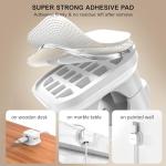 6 Pack Magnetic Cable Clips for Organizing Cords