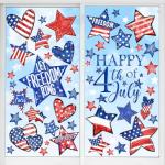 Patriotic Star Window Clings for 4th of July
