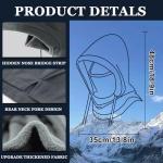 Warm Grey Balaclava Ski Mask for Cold Weather