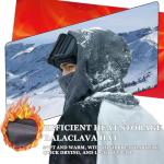 Warm Grey Balaclava Ski Mask for Cold Weather