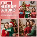 Christmas Gift Card Holder Boxes, Set of 9